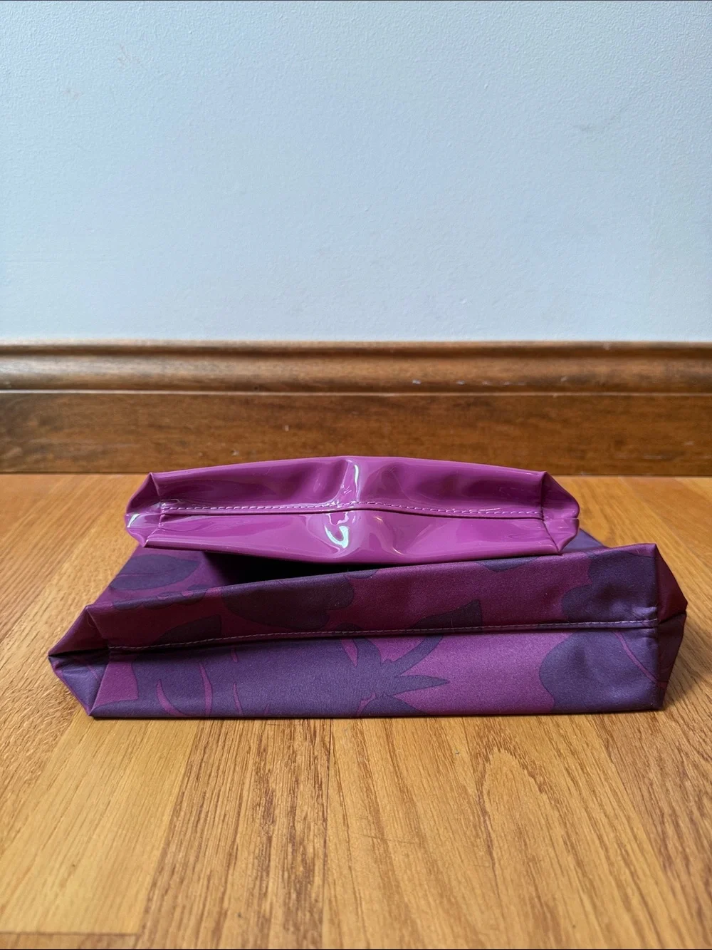NEW Estée Lauder Make Up Bag Set Purple Floral Vacation Cruise Travel Toiletries
